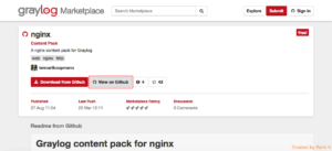 Graylog nginx content pack