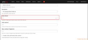 Graylog elastisearch shard - 3